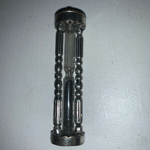 Silver colour Hourglass Pendant Necklace steampunk